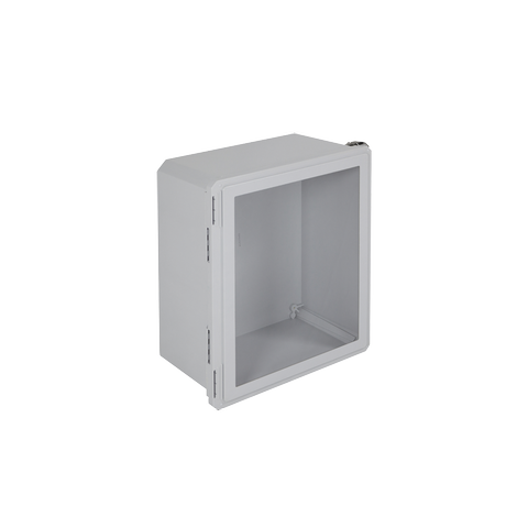 Gabinete de Fibra de Vidrio, IP66 para Uso en Interior o Exterior y Puerta Transparente Removible EF201610-W Gabinete de Fibra de Vidrio, IP66 para Uso en Interior o Exterior y Puerta Transparente Removible